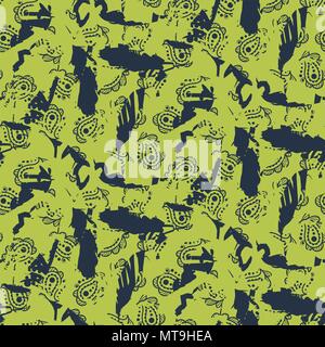 Résumé motif bleu et vert de la texture. Illustration de Vecteur