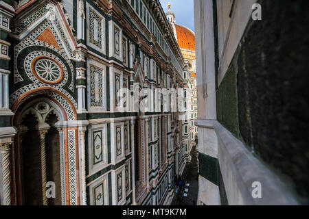 Détail du plafond de la Cathédrale Duomo di Firenze, Cathédrale de Saint Mary de fleur, Florence, Italie, Europe 08 mars 2018 Banque D'Images