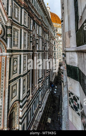 Détail du plafond de la Cathédrale Duomo di Firenze, Cathédrale de Saint Mary de fleur, Florence, Italie, Europe 08 mars 2018 Banque D'Images