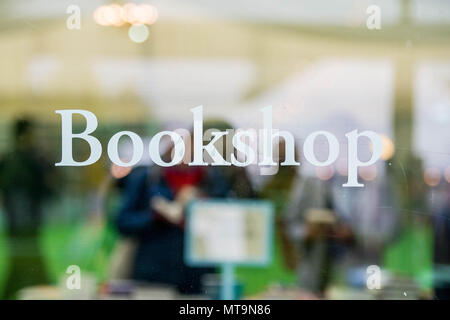 Samedi 26 mai 2018 Photo : Hay Festival Re : librairie Le Hay festival 2018 aura lieu à Hay on Wye, Powys, Wales Banque D'Images