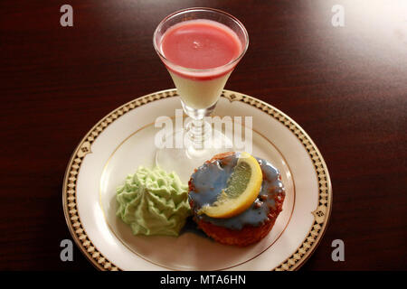 Plaisirs comestibles qui sont délicieux, savoureux, délicieux, à l'art culinaire, plaisirs, travail délicat tentant, délicieux, savoureux, shoot culinaires. Fantaisie. Banque D'Images