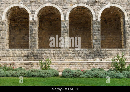 Quatre arches à Emir Bachir Chahabi Palace Beit ed-Dine au Mont Liban Moyen orient, au Liban Banque D'Images