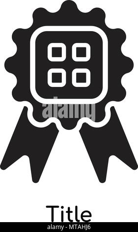 Icône titre isolé sur fond blanc pour votre application mobile et web design Illustration de Vecteur