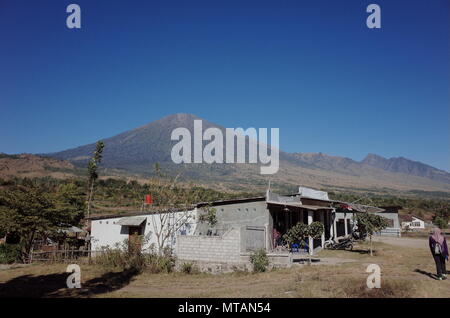 Scène du Parc National du Mont Rinjani Banque D'Images