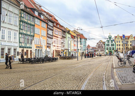 ERFURT, ALLEMAGNE - circa 2018, mars : le city scape de ville d'Erfurt en Allemagne Banque D'Images