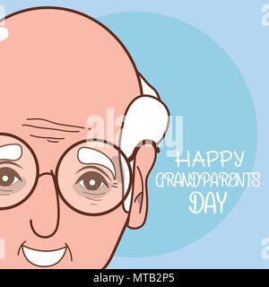 Heureux grands-parents day card Illustration de Vecteur