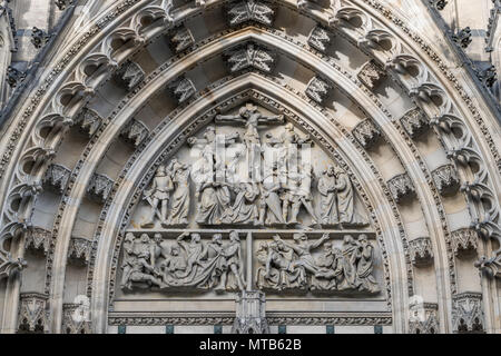 Portail avant de st. Cathédrale Saint-Guy de Prague Banque D'Images