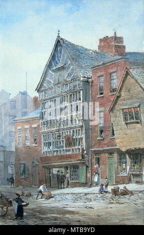 Rayner Louise - l'Ours et le pont inférieur de billettes Street Chester Banque D'Images