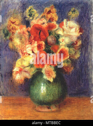 Pierre-Auguste Renoir - Bouquet de fleurs dans un vase, 1905 Banque D'Images