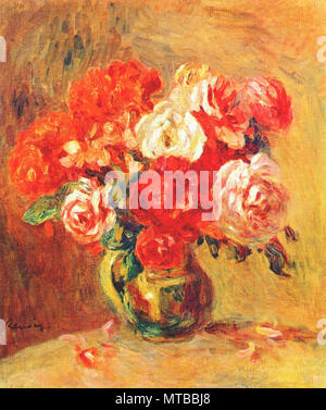 Pierre-Auguste Renoir - fleurs dans un vase, 1901 Banque D'Images