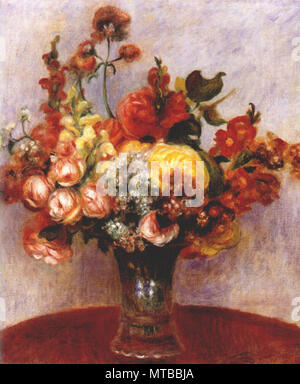 Pierre-Auguste Renoir - fleurs dans un vase, C.1898 Banque D'Images