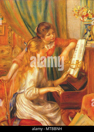 Pierre-Auguste Renoir - Jeunes filles au piano, 1892 Banque D'Images