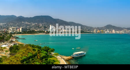 Littoral de la ville de Acapulco au Mexique. Banque D'Images