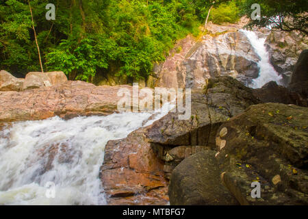 Hin Lat Cascade, Koh Samui, Thaïlande Banque D'Images