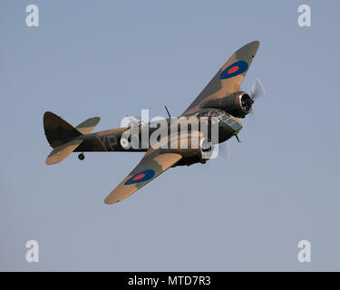 Restauré Bristol Blenheim Mk.1 volant à la Shuttleworth Trust Banque D'Images