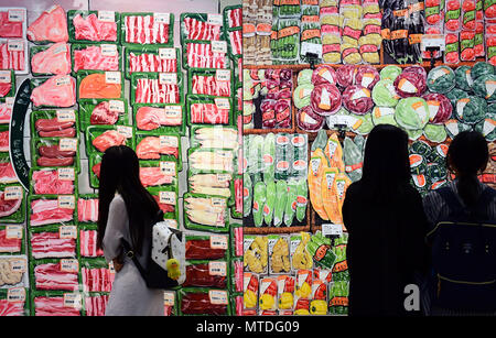 Shenyang, Shenyang, Chine. 29 mai, 2018. Shenyang, Chine 29 mai 2018 : l'exposition des diplômes de Lu Xun Academy of Fine Arts est tenu à Shenyang, Liaoning Province du nord-est de la Chine. Crédit : SIPA Asie/ZUMA/Alamy Fil Live News Banque D'Images