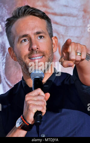 Ryan Reynolds assiste à la 'Deadpool' 2 premiere à Roppongi Hills le 29 mai 2018 à Tokyo, Japon. Banque D'Images