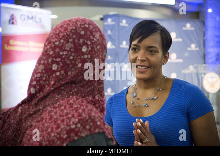 29 mai 2018 - Atlanta, GA - Le maire d'Atlanta, Keisha Lance bas accueille le membre de la communauté musulmane de la région à un dîner d'Iftar Ramadan tenu à Atlanta l'Hôtel de Ville. (Crédit Image : © Robin Rayne Nelson via Zuma sur le fil) Banque D'Images