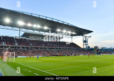 Toronto, Ontario, Canada. 25 mai, 2018. Vue générale au BMO Field pendant 2018 MLS Saison régulière match entre FC Toronto (Canada) et le FC Dallas (USA) au BMO Field Crédit : Anatoliy Cherkasov SOPA/Images/ZUMA/Alamy Fil Live News Banque D'Images