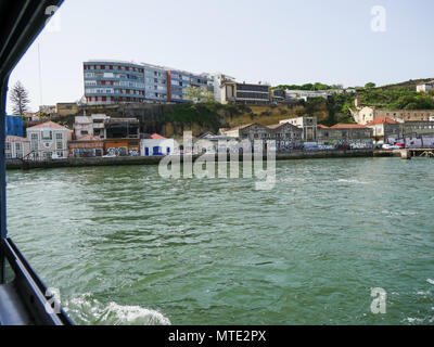 Tagius river vu depuis le ferry-boat, Lisbonne, Portugal Banque D'Images
