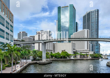 Brickell à Miami en Floride Banque D'Images