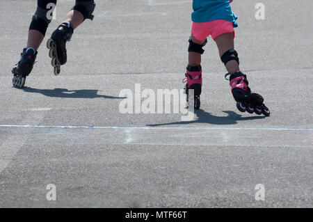 Début de l'Roller Skate Banque D'Images