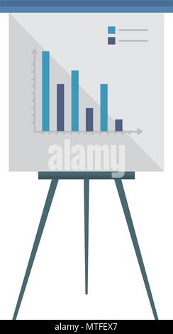 Formation de carton avec des statistiques Illustration de Vecteur