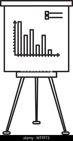 Formation de carton avec des statistiques Illustration de Vecteur