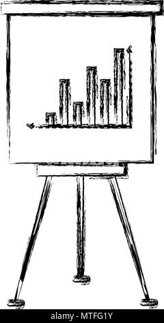 Formation de carton avec des statistiques Illustration de Vecteur