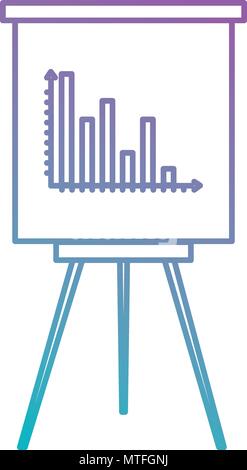 Formation de carton avec des statistiques Illustration de Vecteur