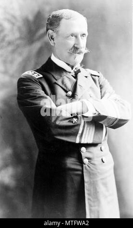 Winfield Scott Schley (1839 - 1911) le contre-amiral dans la marine des États-Unis Banque D'Images