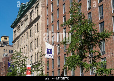 Les bâtiments de classe NYU, Greenwich Village, NEW YORK, USA Banque D'Images