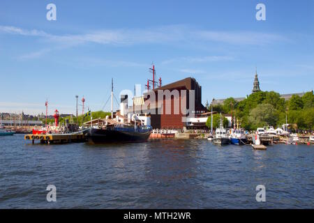 En dehors de la musée Vasa sur Djurgården, Stockholm, Suède Banque D'Images