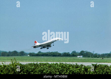 British Airways, Concorde en juillet 1977 Banque D'Images