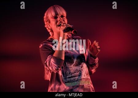 Lily Allen effectue en common People Festival à Southampton Banque D'Images