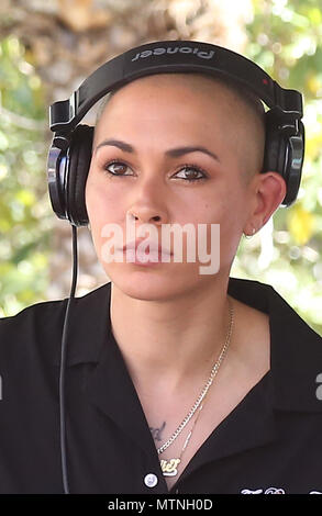 Nina Sky effectue au Flamingo Las Vegas Rendez-Dayclub piscine le samedi 28 avril avec : Nicole Albino Où : Las Vegas, Nevada, United States Quand : 28 Avr 2018 Crédit : Judy Eddy/WENN.com Banque D'Images