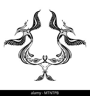 Beau paon. Oiseau exotique Illustration de Vecteur