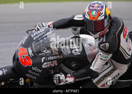 Jack Miller australienne à califourchon sur son vélo à l'usine Honda RCV Le site officiel MotoGP test d'hiver au circuit Sepang en Malaisie. Banque D'Images