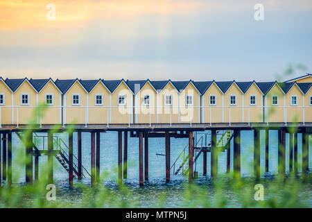 Palsjobaden est situé le long du front de mer au nord du centre-ville de Helsingborg. Ici vous pouvez profiter du sauna, du soleil et un beau plongeon dans la mer. Banque D'Images