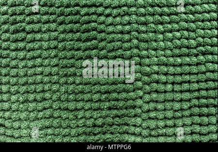 La texture de tissu duveteux vert tapis peuvent être background Banque D'Images