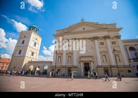 L'église Sainte Anne à Varsovie Banque D'Images