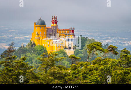 Palais de Pena à Sintra au Portugal Banque D'Images