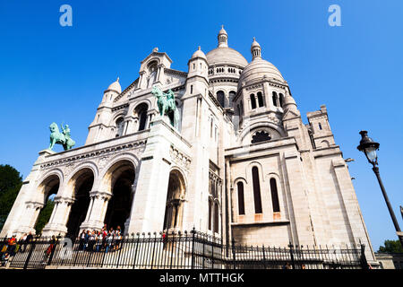 Basilique du Sacré Coeur à Montmartre - Paris, France Banque D'Images