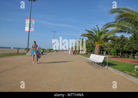 La promenade au Parc Miracle, Batumi, Géorgie Banque D'Images