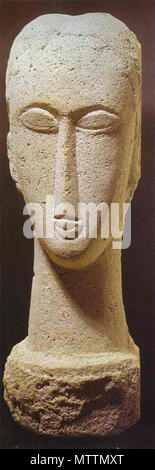 . Anglais : Amedeo Modigliani, Head (1911) fr:catégorie:images de l'art en trois dimensions . 23 avril 2005 (date d'origine). Le programme original a été à Ganymead Modiglianihead 421 fr.Wikipédia1911 Banque D'Images