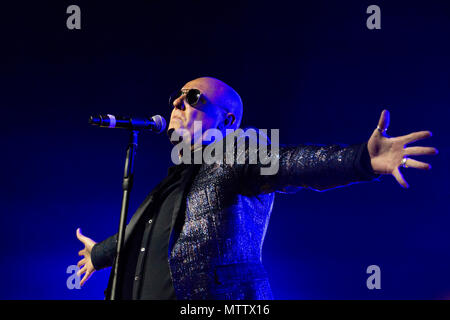 Heaven 17, dans le parc, Festival, Essex Southend © Clarissa Debenham / Alamy Banque D'Images