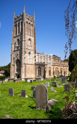 L'église de St Mary à Bruton, Somerset, England date du xive siècle Banque D'Images