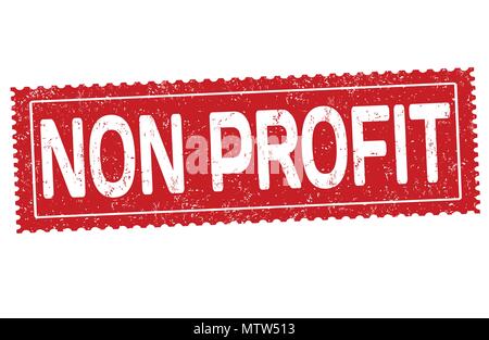 Non profit grunge tampons sur fond blanc, vector illustration Illustration de Vecteur