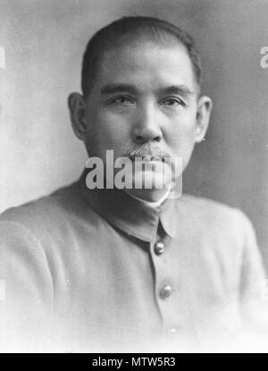 Sun Yat-sen (1866 - 1925), révolutionnaire chinois premier président provisoire et père fondateur de la République populaire de Chine. Banque D'Images