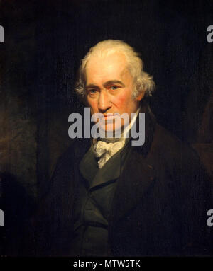 James Watt (1736 - 1819) inventeur écossais, ingénieur mécanicien, a inventé la machine à vapeur de 1781 Watts. Peinture de James Watt par John Partridge, d'après sir William Beechey Banque D'Images
